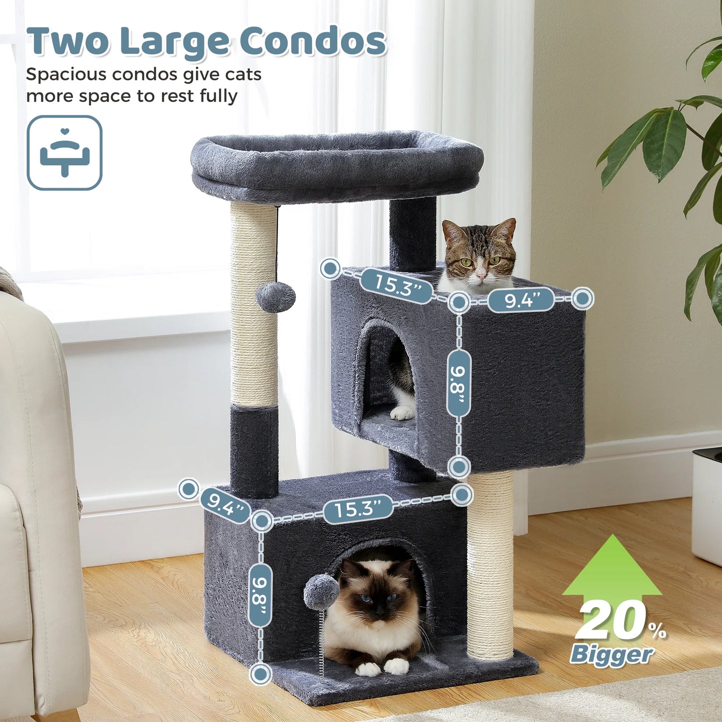 Cat Tree for Large Cats Cat Tower for Indoor