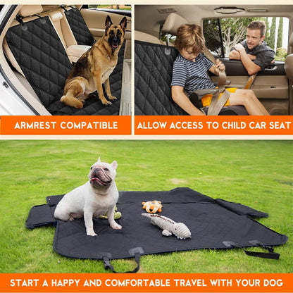 Waterproof Dog Car Seat Cover | Non-Slip Back Seat Protector for Cars, SUVs & Trucks